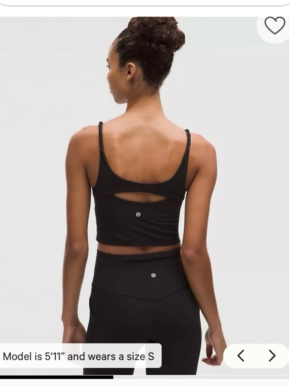 New lululemon align twist strap keyhole crop tank - XL tag visible